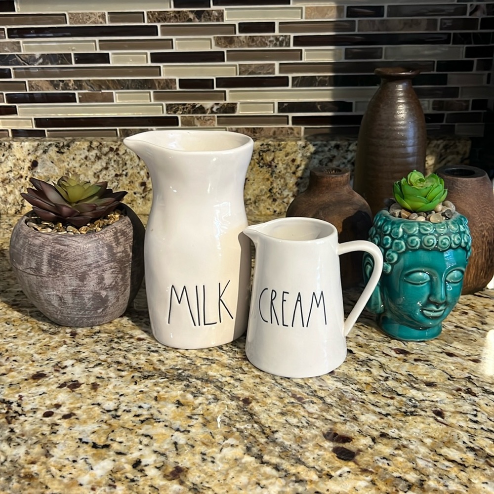 Rae Dunn MILK & CREAM pour spouts